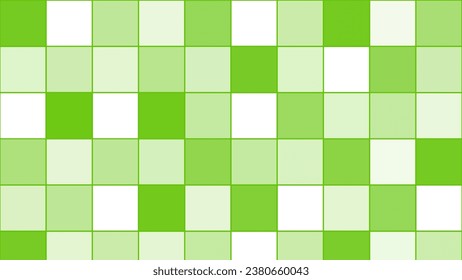 Green square mosaic chessboard background