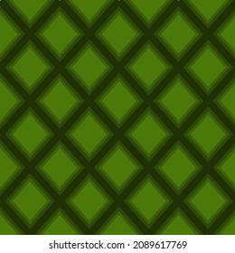 Green square pattern for christmas wallpaper.Wrapping paper for grift box.