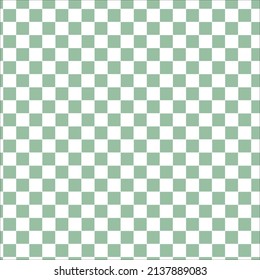 Green square pattern lay on white background