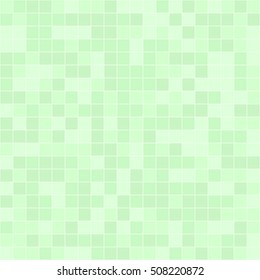 Green square pattern. Seamless vector