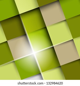 green square shadow background. background concept