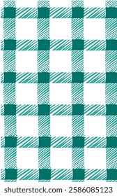 Green square textile fabric pattern background. Abstract pattern