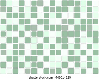 Green Square Tiles Texture background