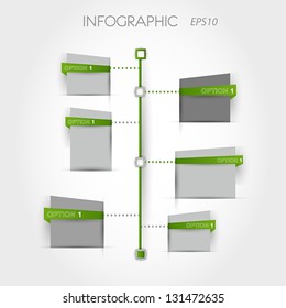 green square timeline. infographic concept.