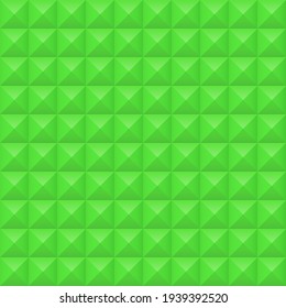 Green squares background. Mosaic tiles pattern. Seamless vector illustration.