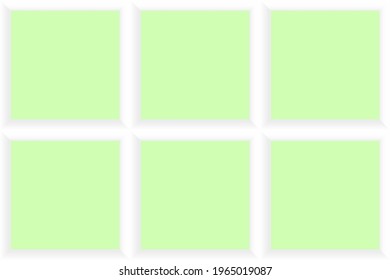 Green squares background. Mosaic tiles. Seamless vector illustration.