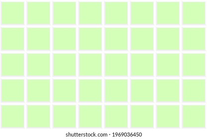 Grüne Quadrate, Hintergrund. Mosaikfliesen. Nahtlose Vektorgrafik.