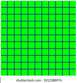 Green squares on a blue background
