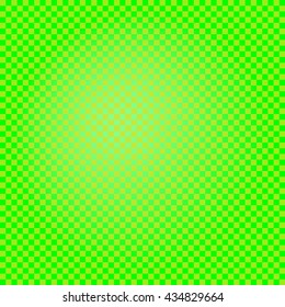 Green squares seamless pattern. Template for prints, textile, wrapping and decoration, wallpaper. Vector illustration.