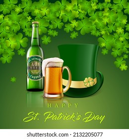 Green St Patricks Celebration background design