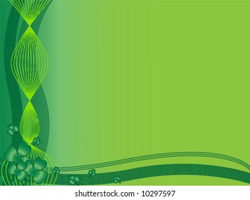 Green St. Patrick's Day Background elements
