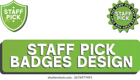 Emblemas de vetor de seleção de equipe verde