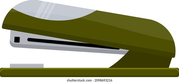 Aplastador verde, ilustración, vector sobre un fondo blanco.