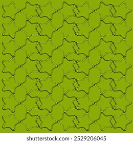 Green Star Frame Vector Illustration
