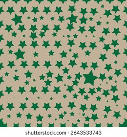 Estrela Verde Padrão Estrelado Verde Design
