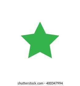 Green star vector symbol illustration