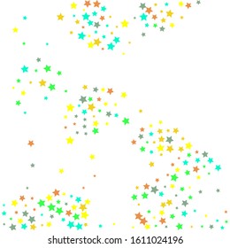 Green Stars Wallpaper. Orange Confetti Background. Brown Starry Banner. Yellow Texture Sky. Sparkling Festive. Celebration Cosmos. Glitter Festive. Falling Wallpaper.