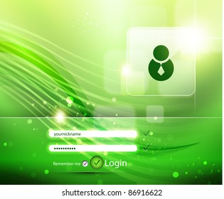 Green start login page