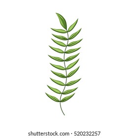green stem with many leaves