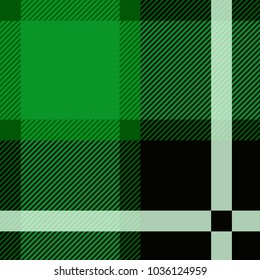 Green Stewart Tartan Seamless pattern Design vector illustration