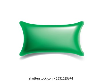 green sticker on white background. Vector illustration