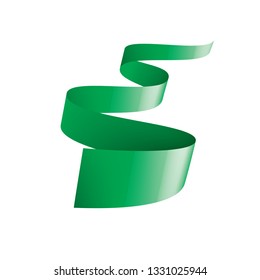 green sticker on white background. Vector illustration