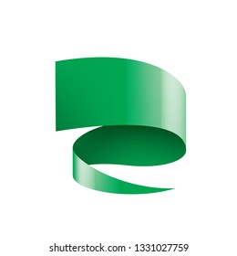 green sticker on white background. Vector illustration