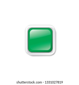 green sticker on white background. Vector illustration