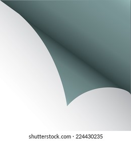 Green sticker on white background. Vector illustration