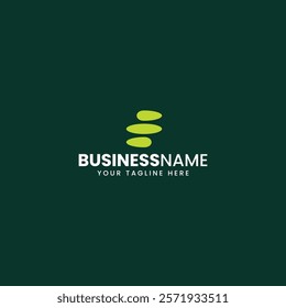 Green Stones E Logo Design