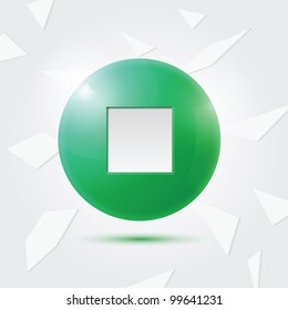 Green Stop button