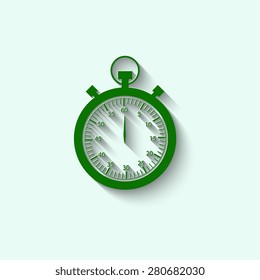 green Stopwatch icon