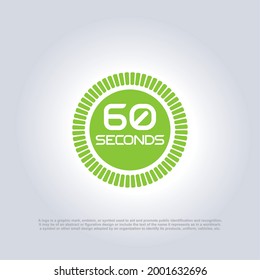 Green Stopwatch logo design template. Vector stop watch. Digital timer. Time concept vector. stopwatch illustration.
