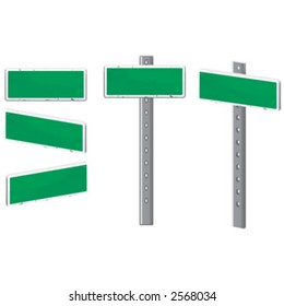 Green street sign
