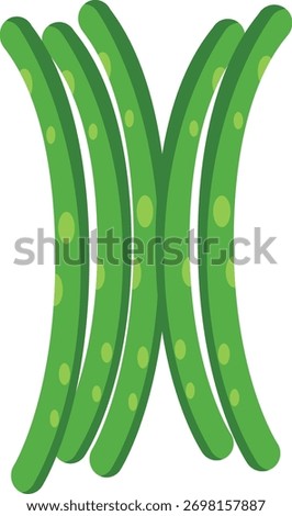 Green string beans with smooth pods, symbolizing fiber and plant protein, perfect for steamed sides, stir-fries, or kids’ healthy lunch ideas.