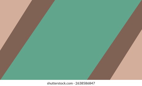green strip and brown design background