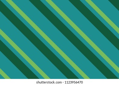 Green stripe background. Seamless pattern with slanted, diagonal lines. Vector illustration