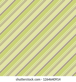 Green striped abstract lines seamless pattern. Vector illustration.