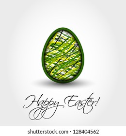 green striped egg, easter and spring cocnept,