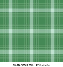 Green striped plaid. Pattern close-up for textile, paper and other prints.