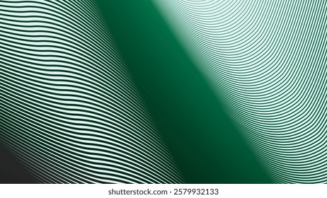 Green stripes line abstract background for textile design