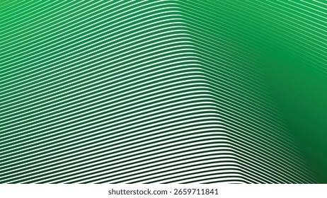 Fondo Abstractas de la línea de rayas verdes para el diseño moderno fresco, UI del Web, arte digital, y presentaciones