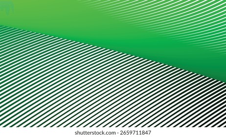 Fondo Abstractas de la línea de rayas verdes para el diseño moderno fresco, UI del Web, arte digital, y presentaciones