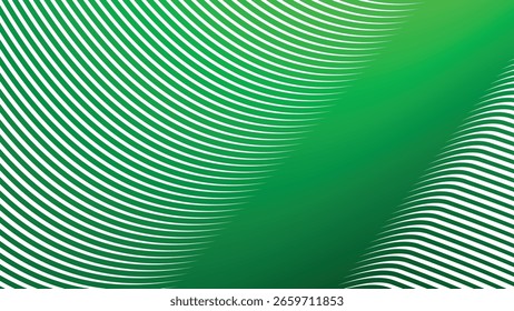 Fundo abstrato da linha de listras verdes para design moderno fresco, interface do usuário da Web, arte digital e apresentações