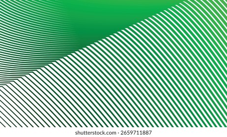 Fondo Abstractas de la línea de rayas verdes para el diseño moderno fresco, UI del Web, arte digital, y presentaciones