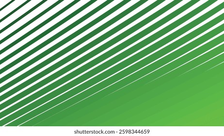 Green Stripes Line Pattern Abstract Background. Modern Stylish Backdrop. Trendy Seamless Design. Elegant Wavy Texture. Minimalist Digital Wallpaper. Smooth Flowing Aesthetic