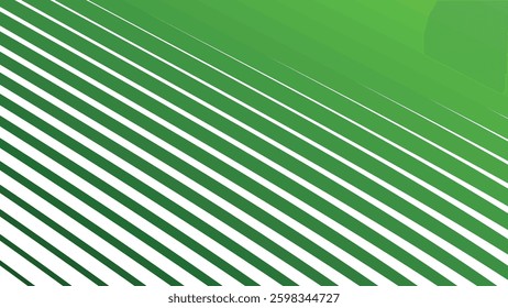 Green Stripes Line Pattern Abstract Background. Modern Stylish Backdrop. Trendy Seamless Design. Elegant Wavy Texture. Minimalist Digital Wallpaper. Smooth Flowing Aesthetic