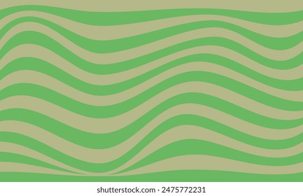 green stripes lines wave curves abstract background