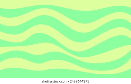 green stripes lines wave curves abstract background