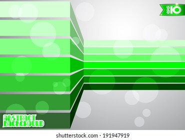 Green stripes on gray background